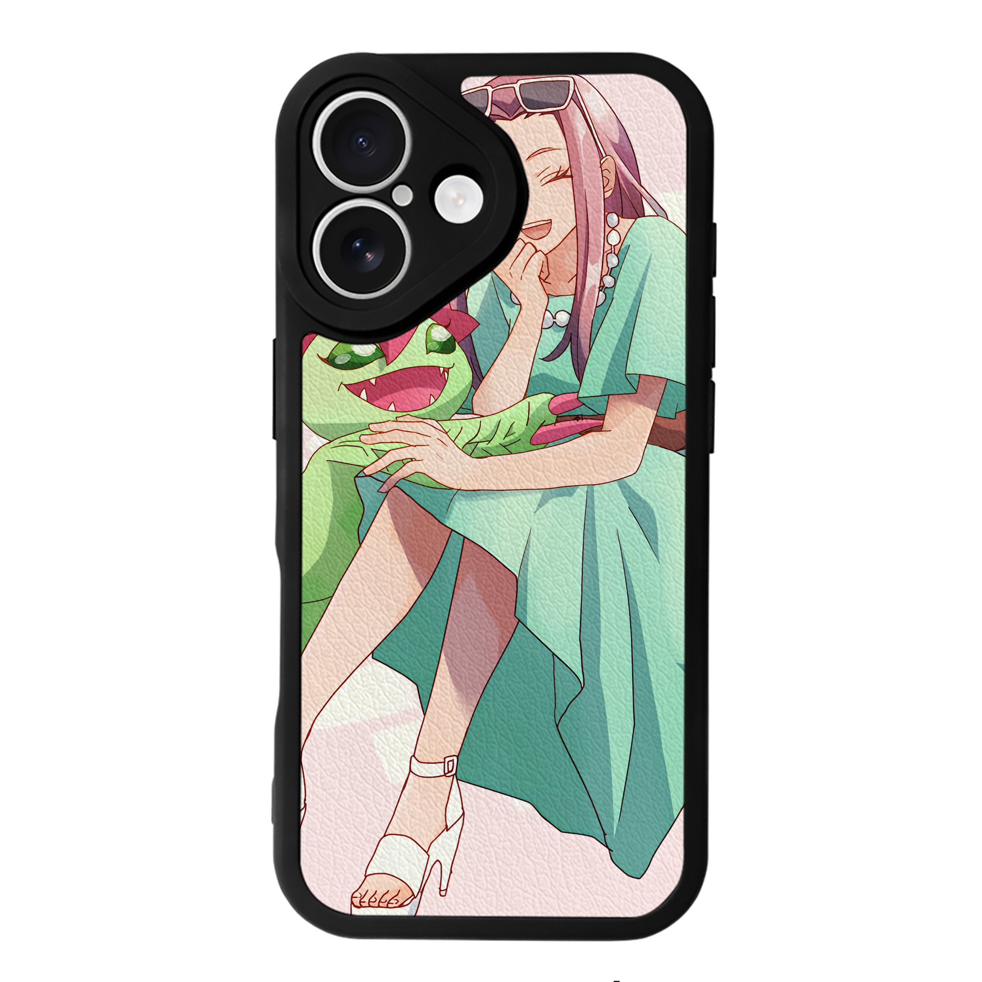 （画像用） Digimon デジタルモンスター/デジモン 【iPhone 16シリーズ対応】シリコンスマホケース（レザー調） 材質：シリコン